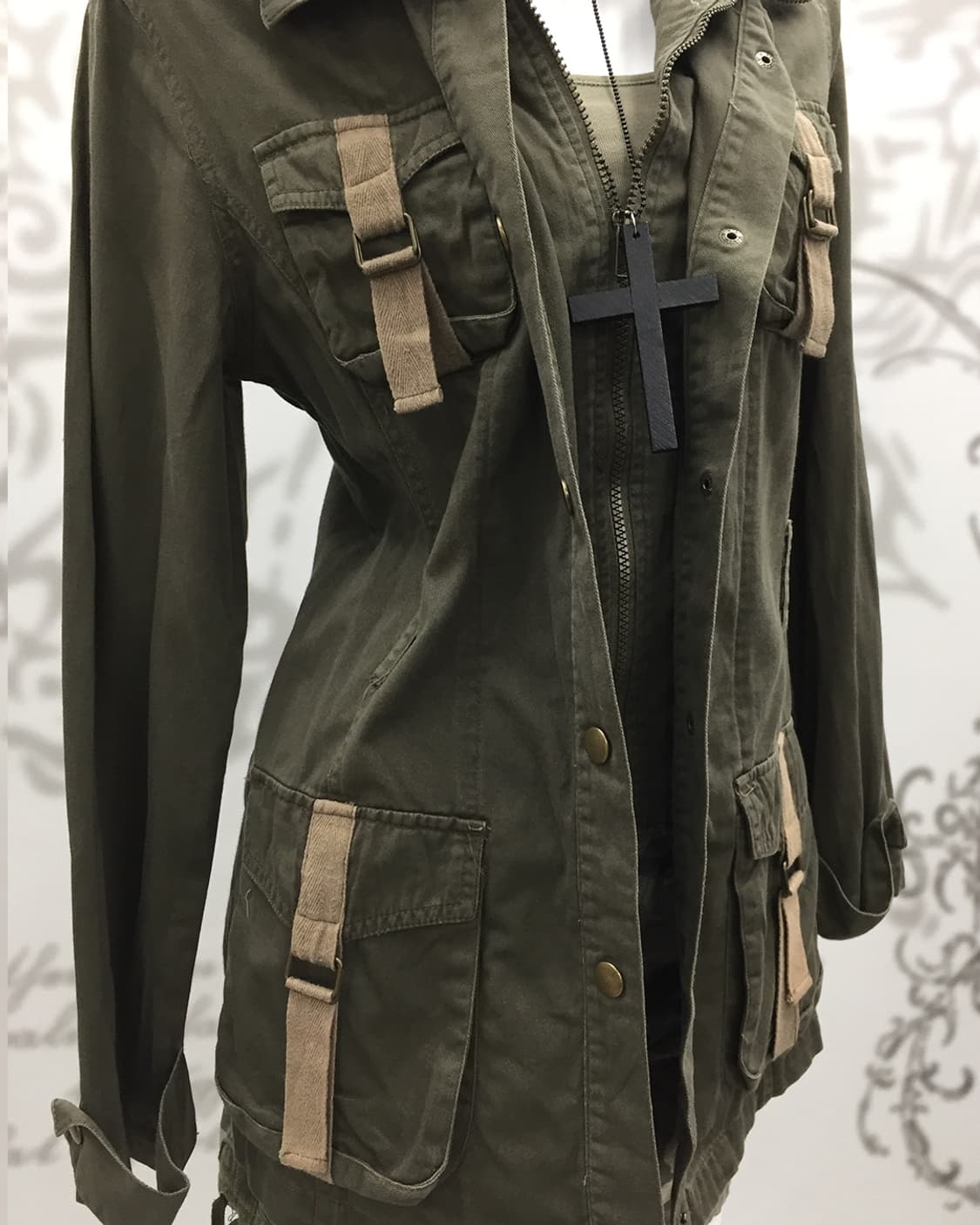 Grunge double zip jacket 상품이미지4