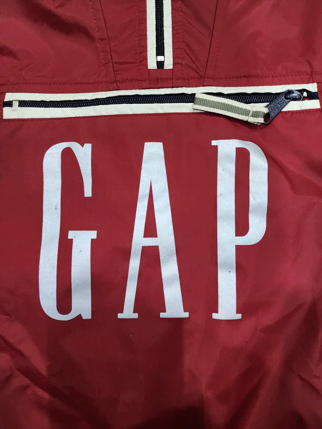 GAP 갭 90s 풀오버 나일론 하프집업 아노락 L 상품이미지4