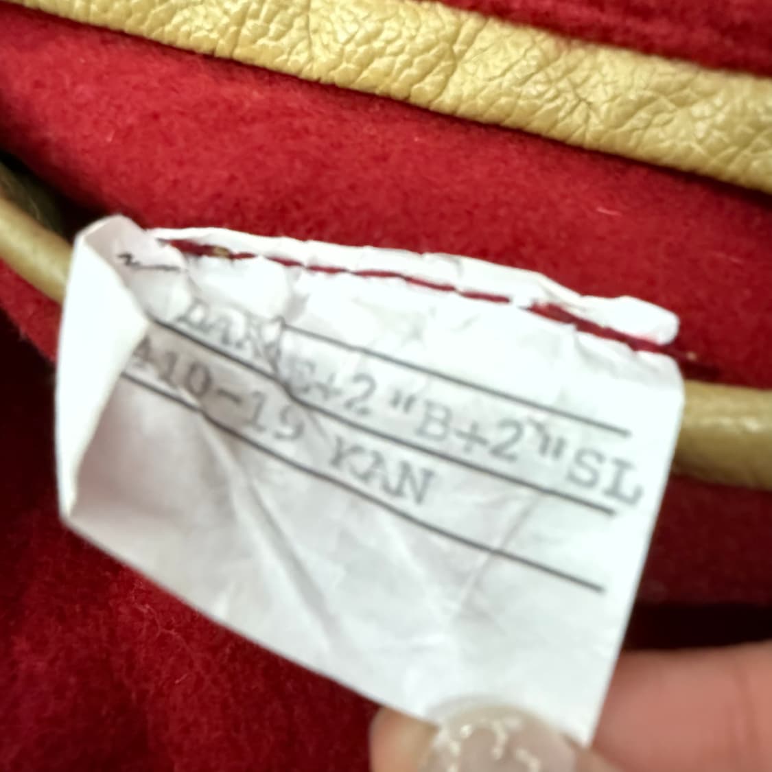 [정품/L] maverick 레드 K 로고 레더 야구 점퍼 b18 상품이미지7