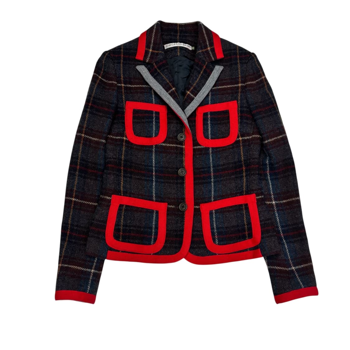 Jc de 카스텔바작 울 체크 자켓 상품이미지1