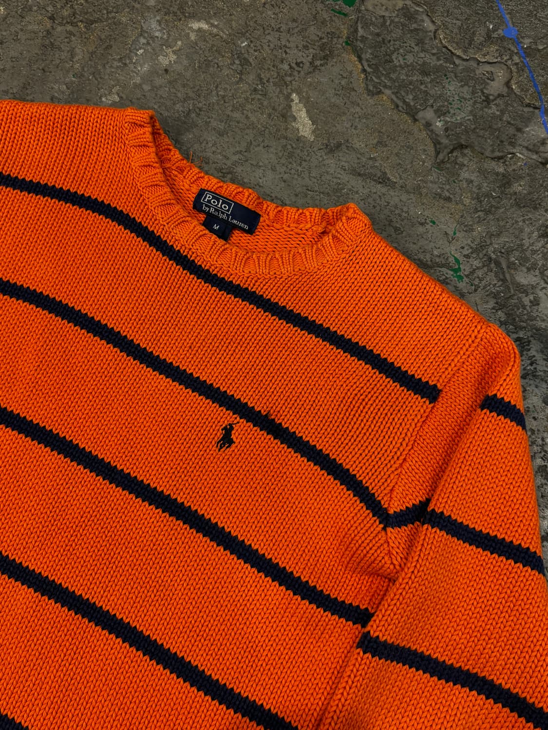 폴로 오렌지 스트라이프 니트 상품이미지8