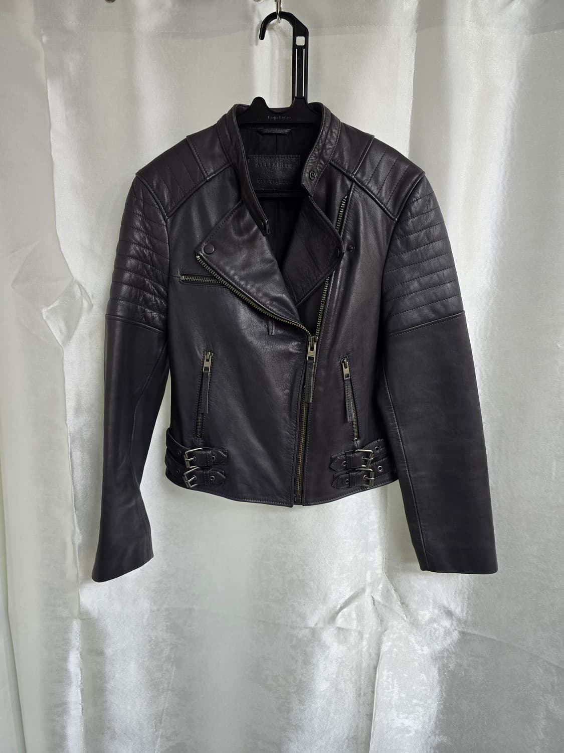 올세인츠 차콜 레더 라이더 자켓 (1878) 상품이미지1