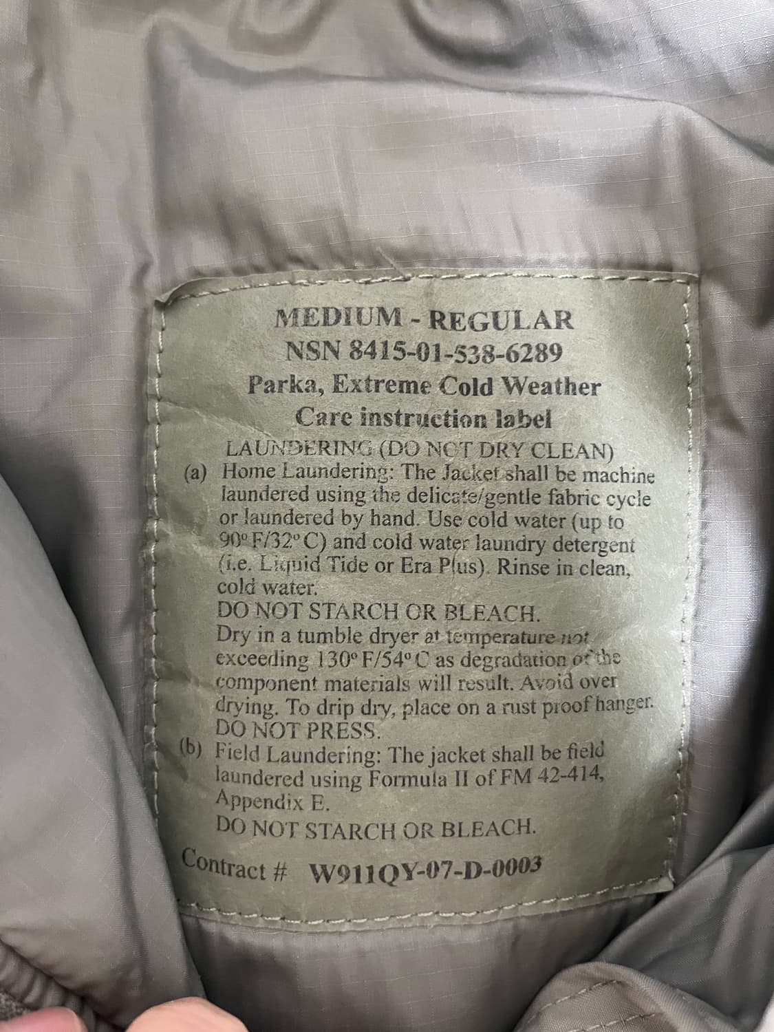 [판매] 미군 레벨7 프리마로프트 패딩MR 상품이미지4