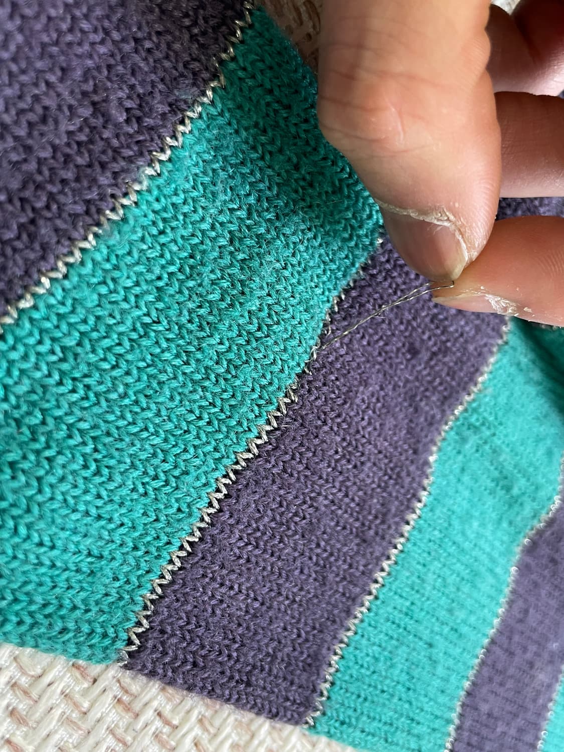 빈티지 키즈 스타 멀티 스트라이프 니트 후드 상품이미지5