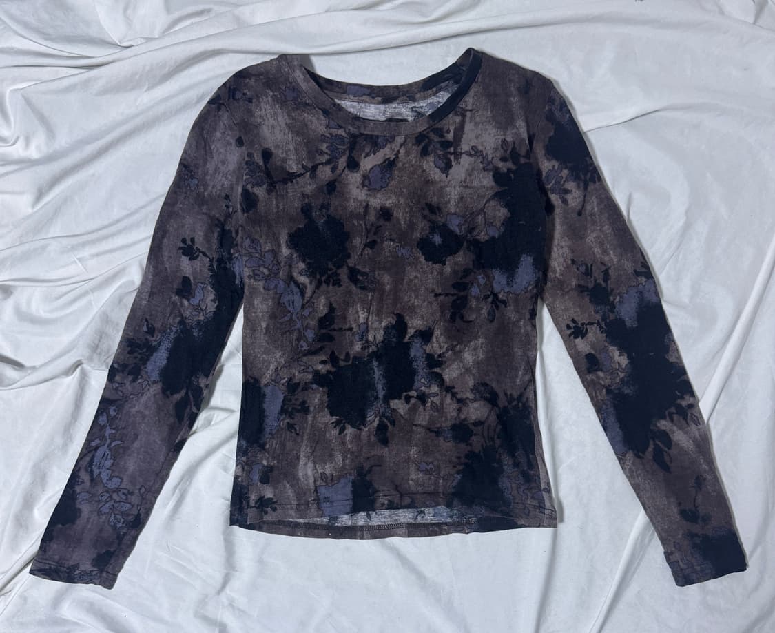 gomme 플로럴 패턴 롱슬리브 상품이미지1