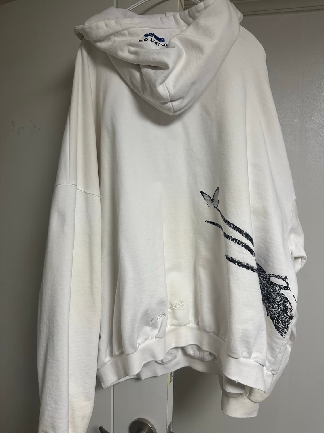 프로젝트 G/R x 아트모스 에티켓 레슨 빈티지 워시드 후드 화이트 상품이미지4