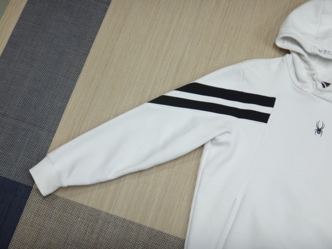 (100) SPYDER 스파이더 남성 라인 기모 후드티 상품이미지4