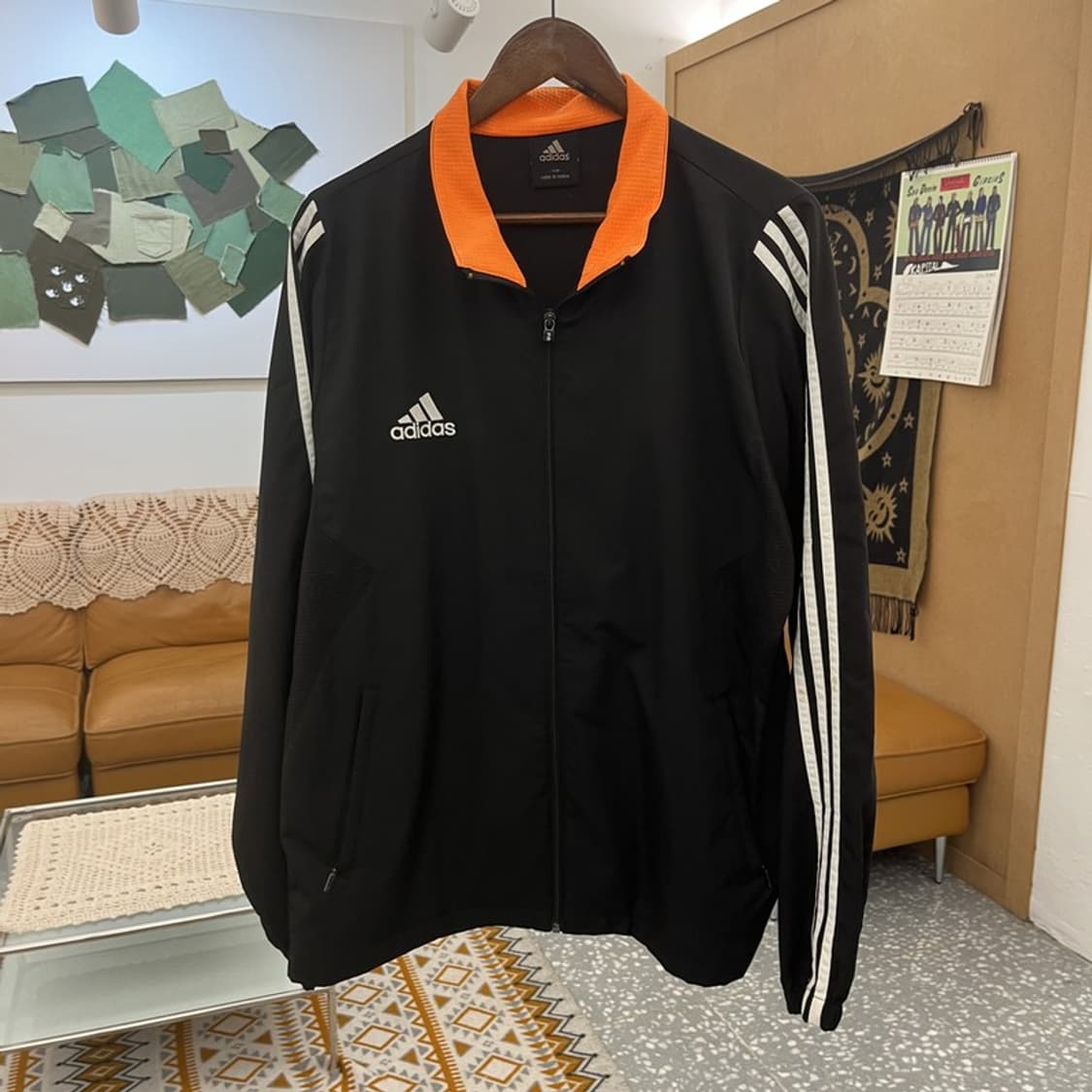 아디다스 올드스쿨 레트로 00s 오렌지 바람막이 자켓 110 C10894 상품이미지3