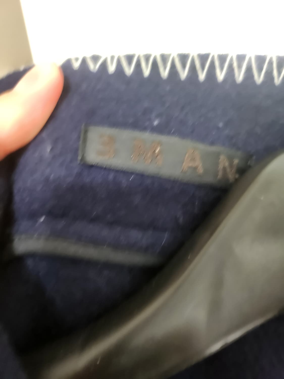 3man blacket jacket navy L 상품이미지2