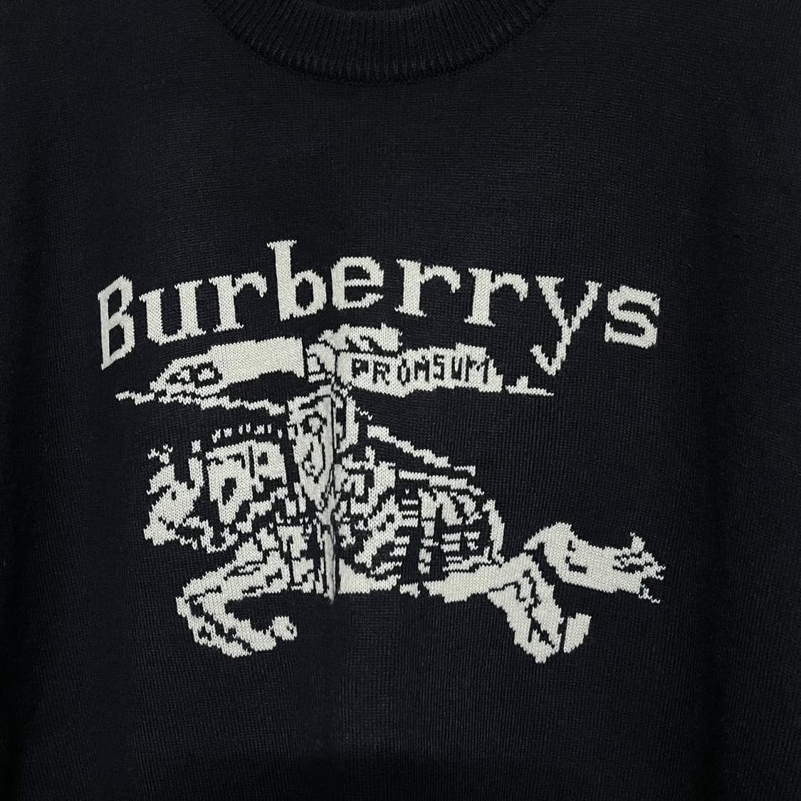 버버리 블랙 로고 니트 M 상품이미지3
