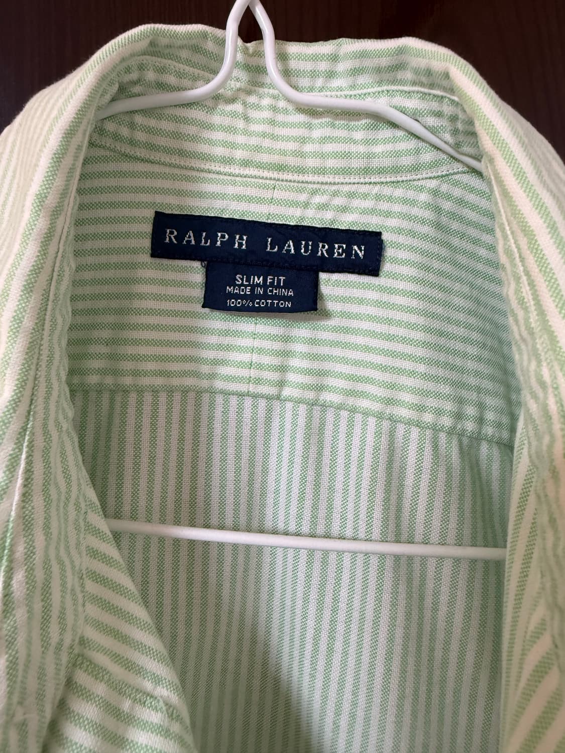 빈티지 랄프로렌 스트라이프 코튼 슬림핏 셔츠 상품이미지3