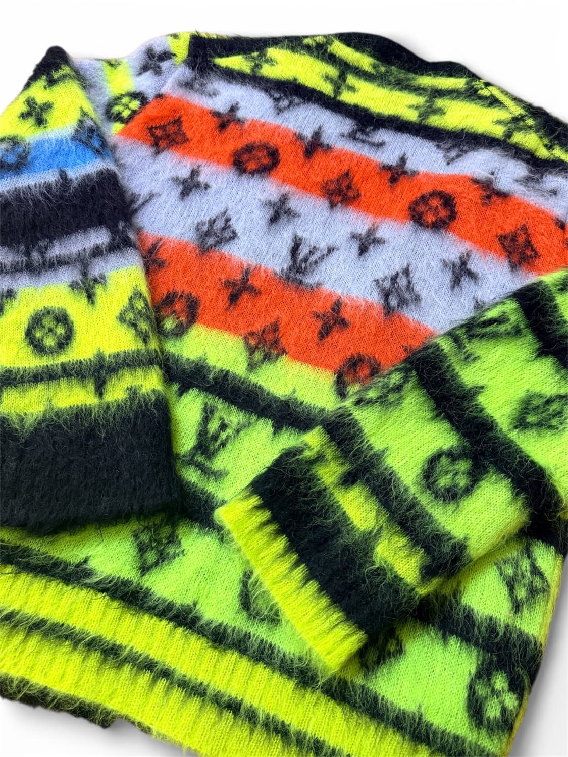 [110/새상품급] 루이비통 멀티컬러 모헤어 가디건 풀구성 상품이미지3