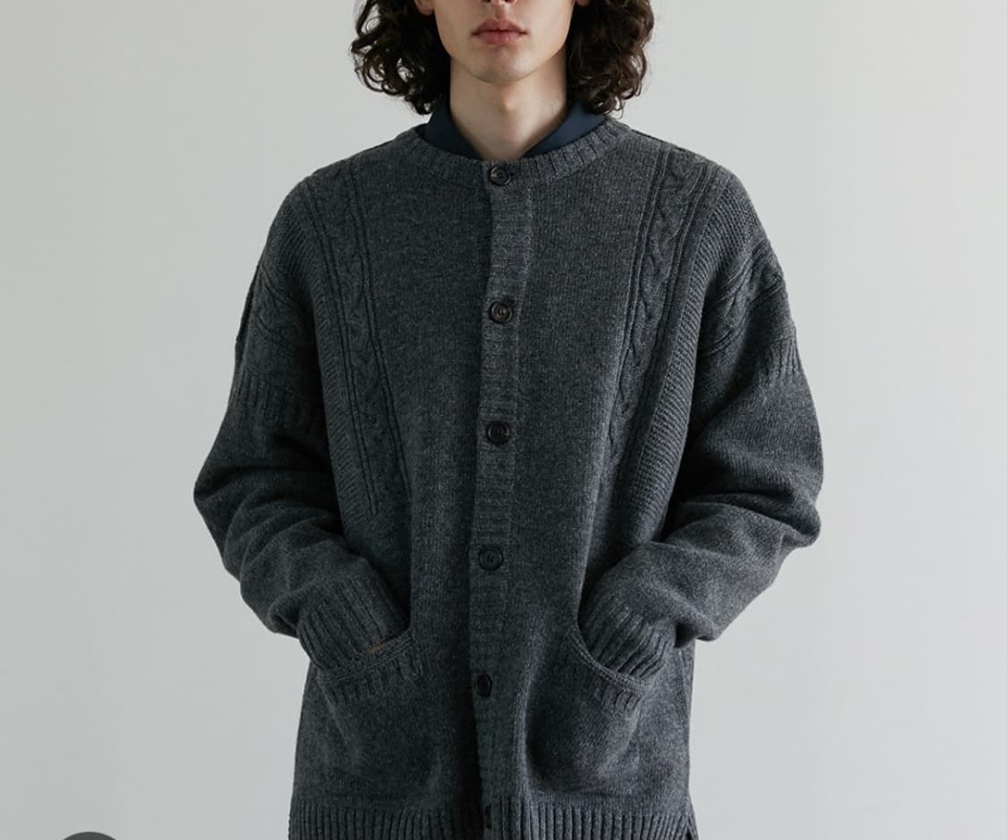 (1)어나더오피스 울 가디건 상품이미지1