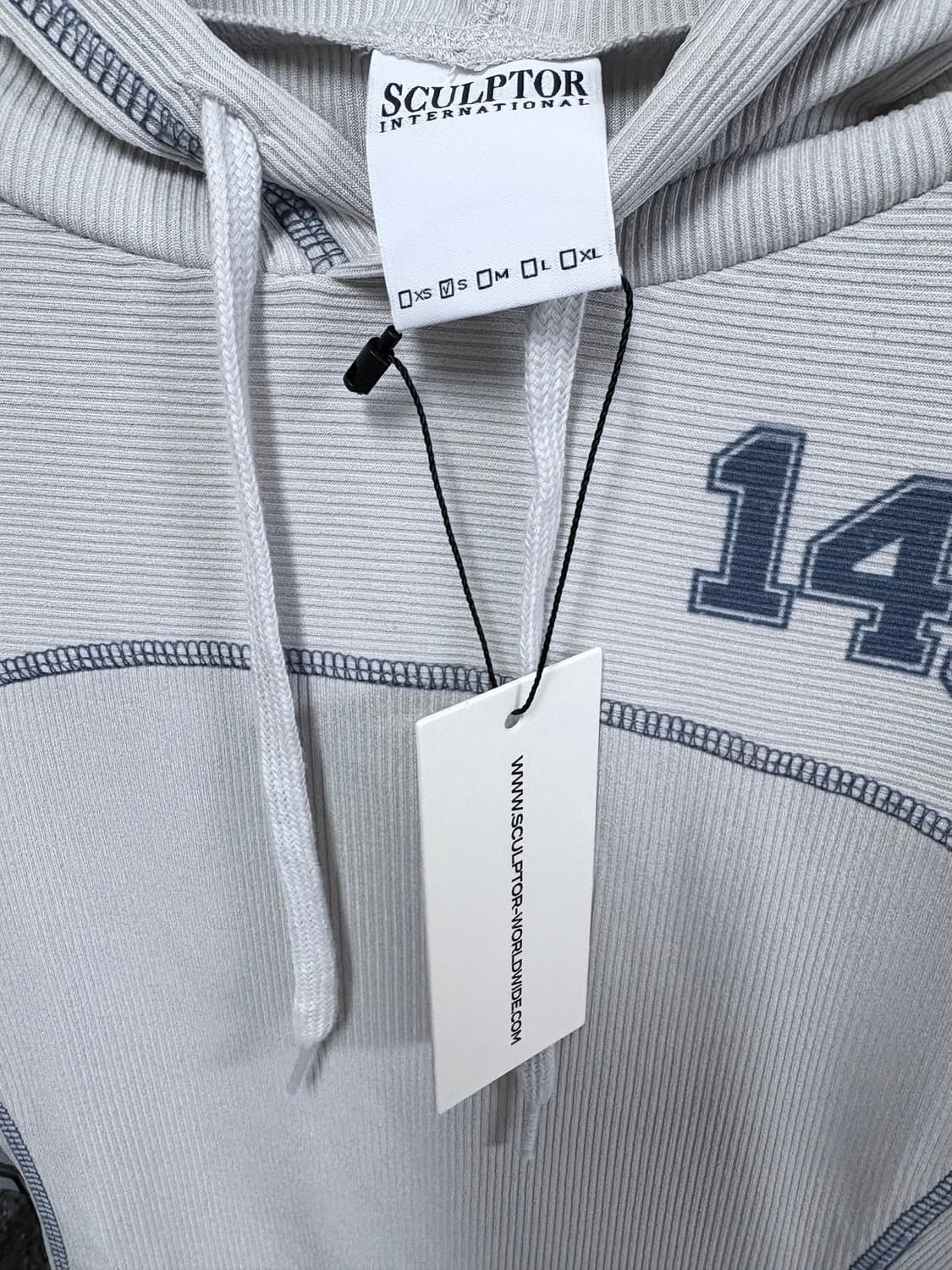 스컬프터 넘버링 후드티 상품이미지4