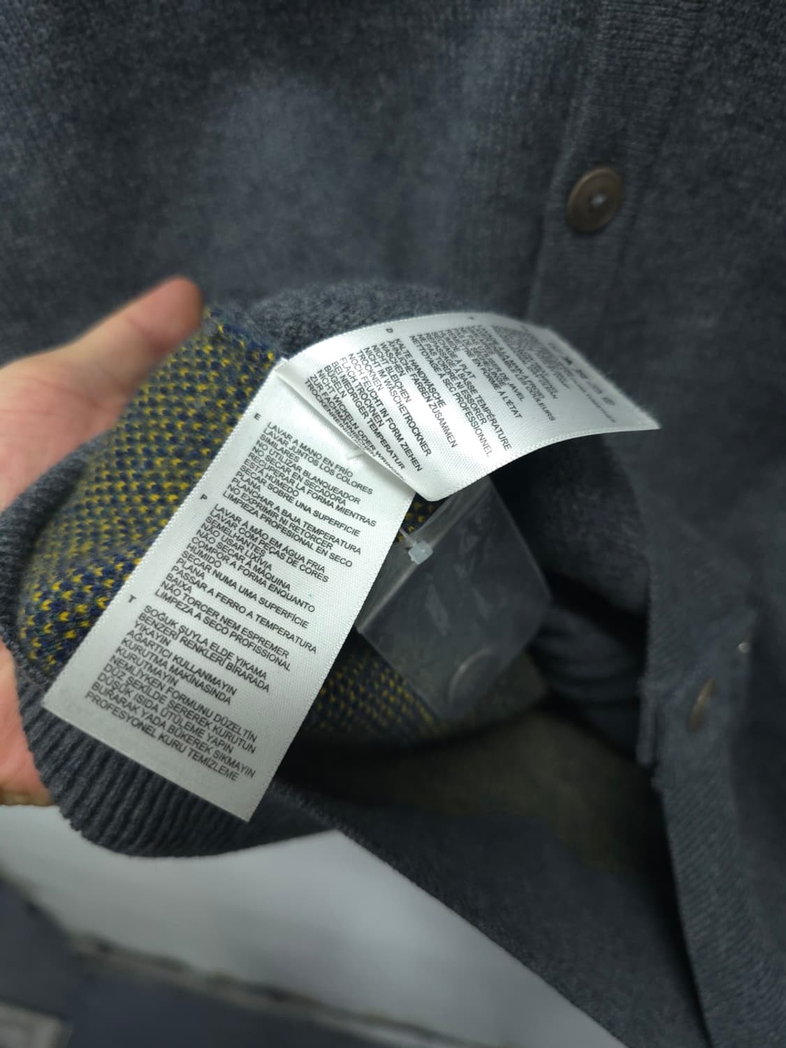 프레드페리 남성 램스울 가디건 M 상품이미지7