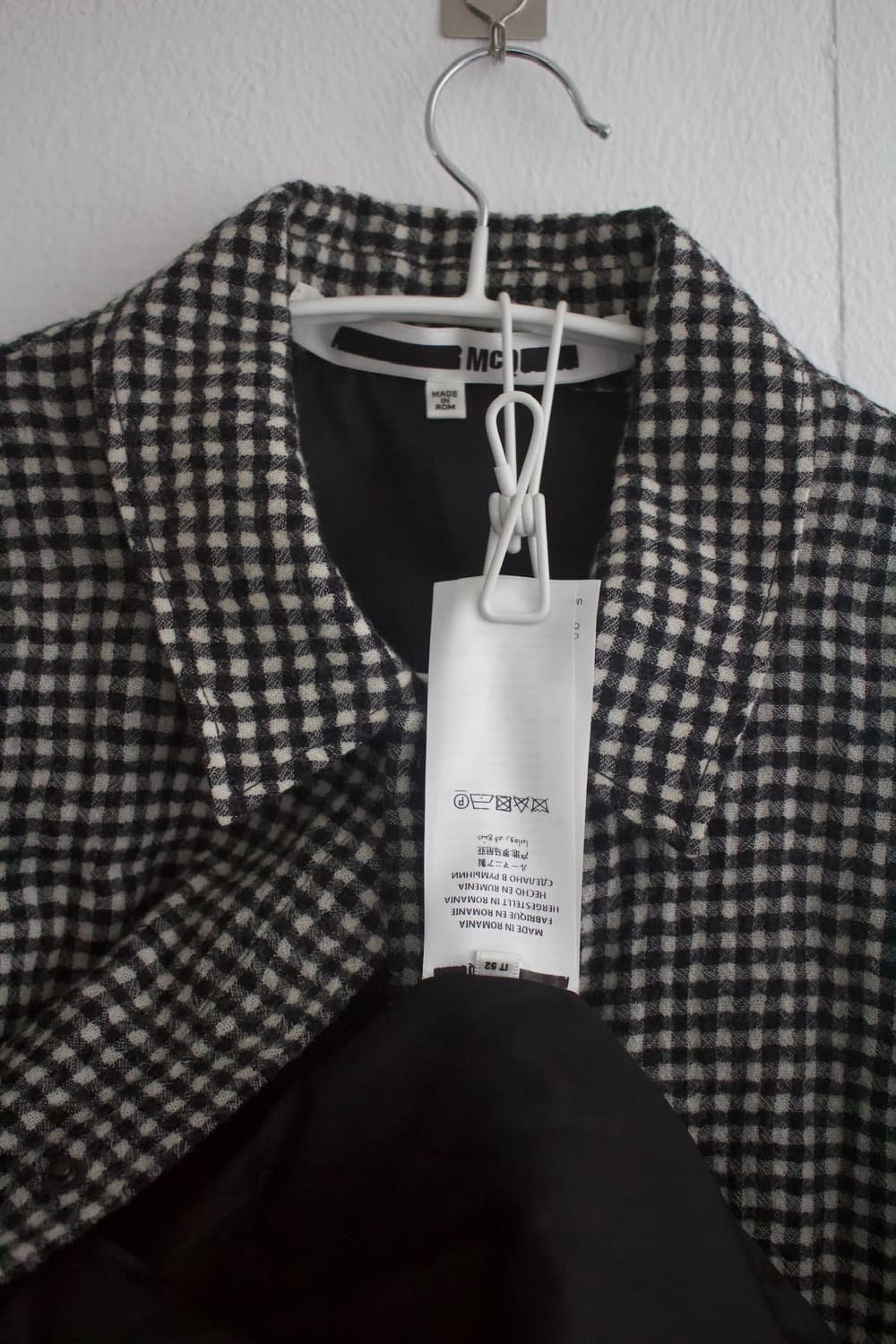 Alexander mcqueen mcq 체크 울 봄버 자켓 상품이미지4