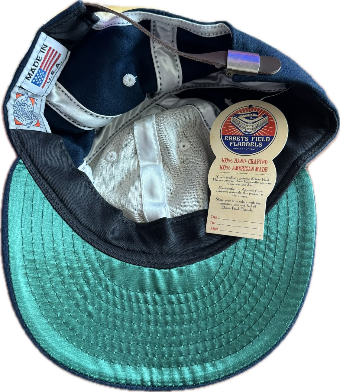 이벳필드 울 LA캡 네이비 택달린 새제품 상품이미지2