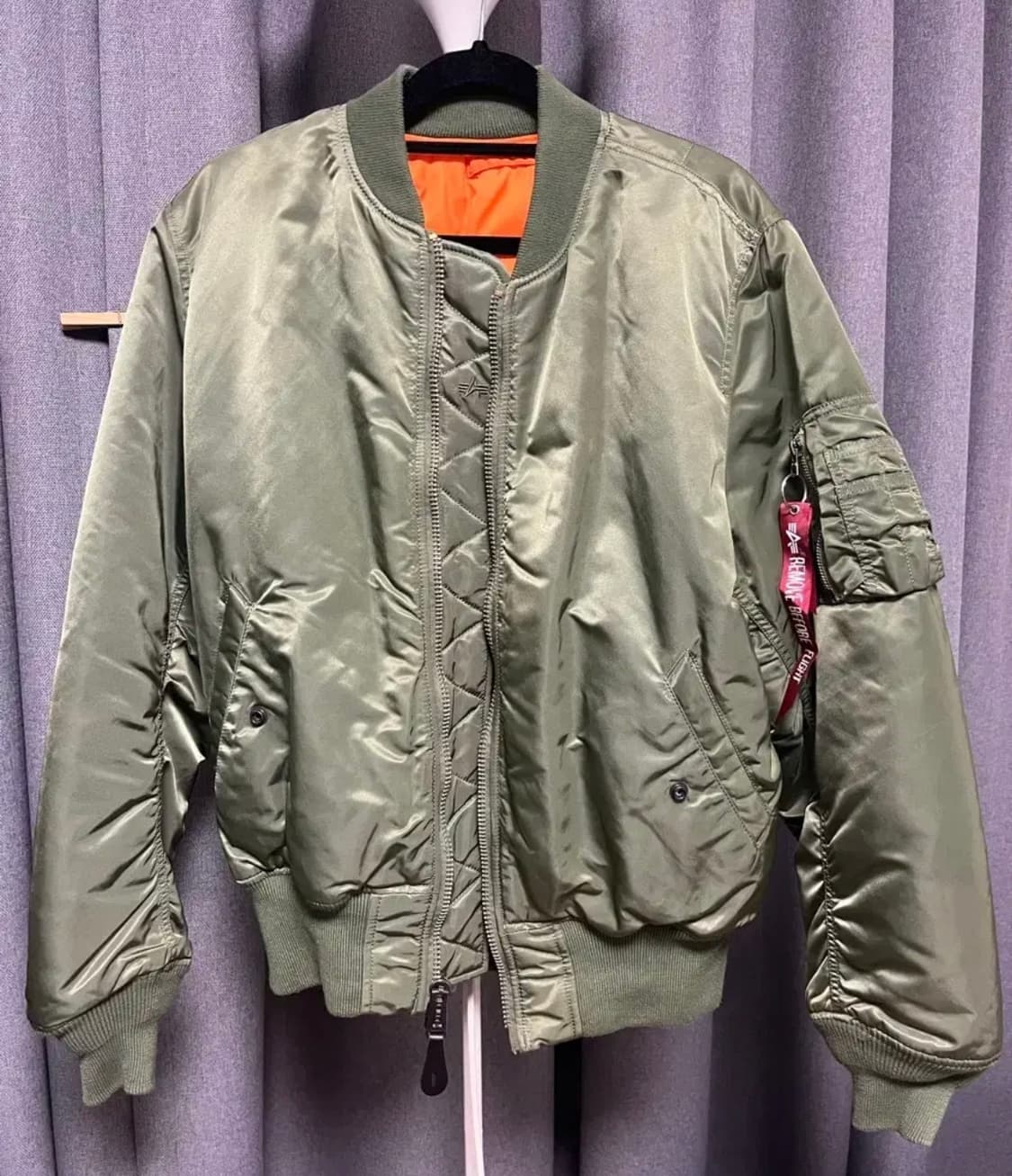 [S] 알파인더스트리 ma-1 세이지 그린 상품이미지1