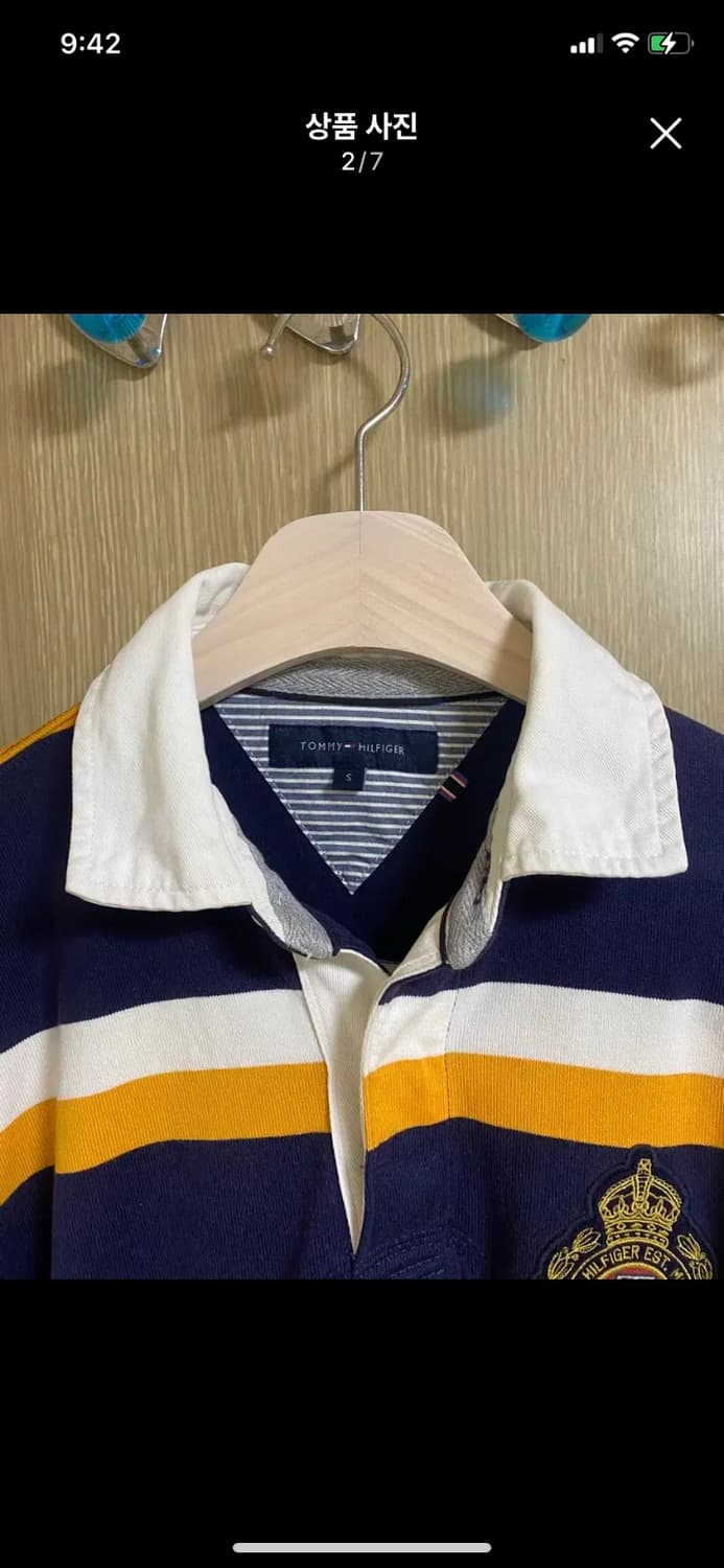 TOMMY 타미힐피거 럭비 티셔츠 S사이즈(100) 상품이미지2