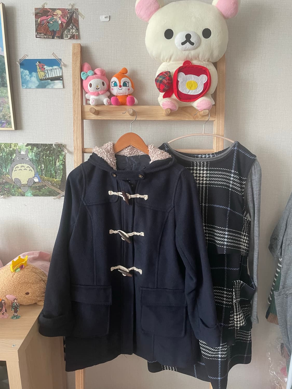 모리걸 빈티지 도쿄모리 떡볶이 코트 set 💙🩶 상품이미지2