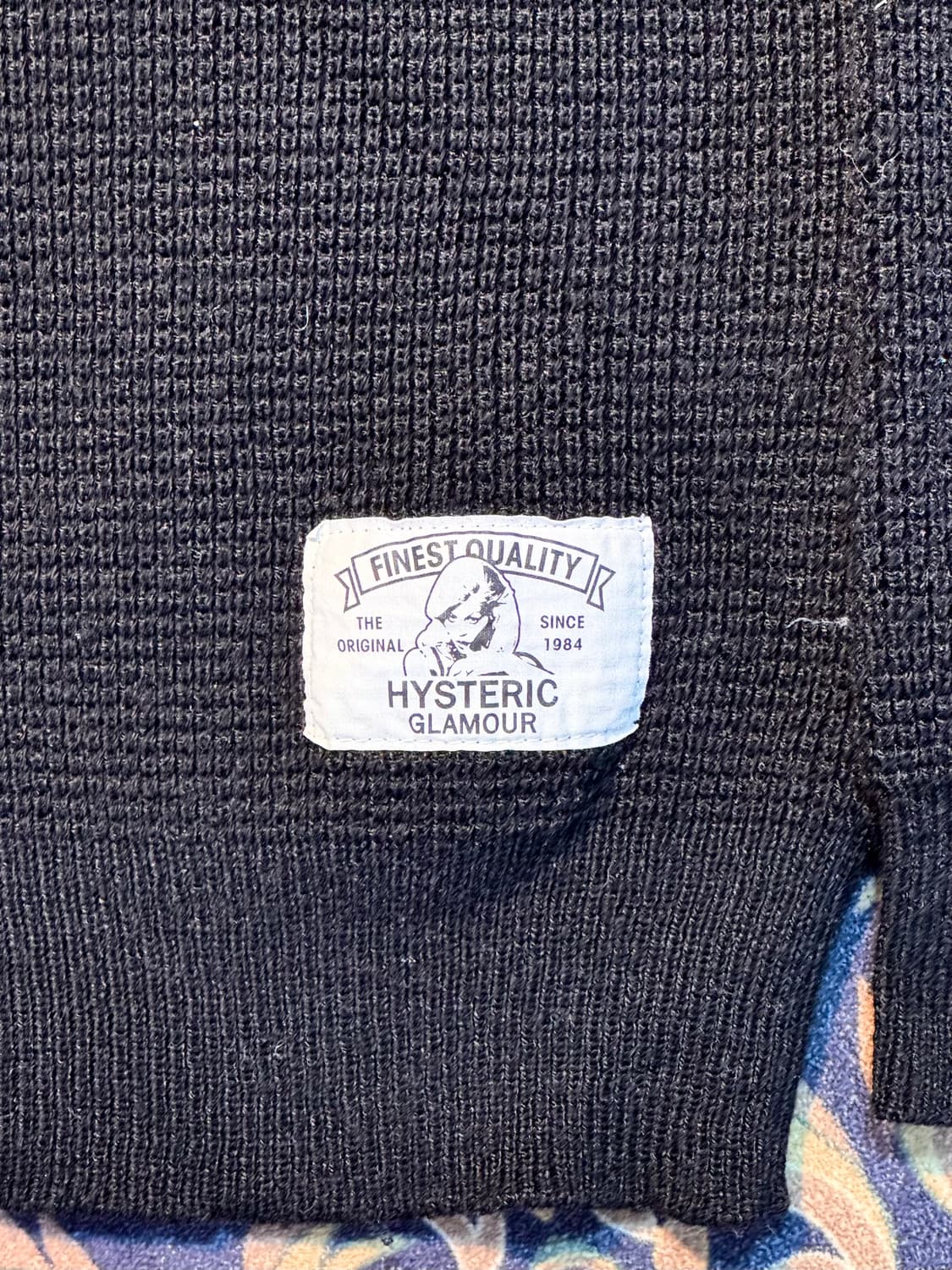 히스테릭 글래머 와플 풀오버 래글런 니트 상품이미지2