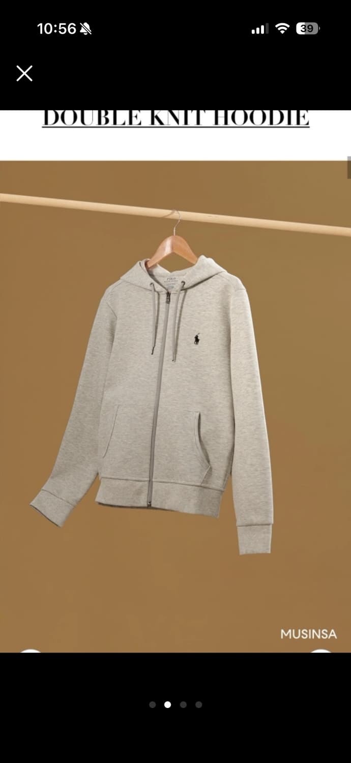 폴로 랄프로렌 그레이 니트 후드집업 L 상품이미지1