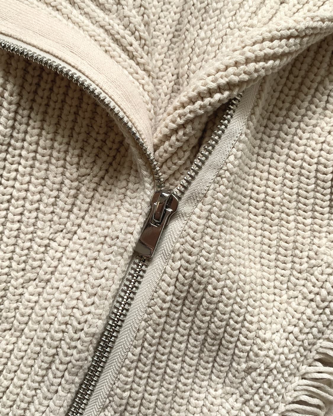 [maje] diagonal fringe side cardigan 상품이미지8