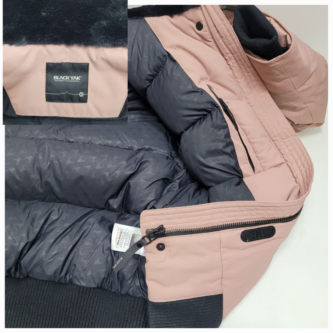 블랙야크 롯지 다운 숏 패딩 / 여 95 인디핑크
 상품이미지8