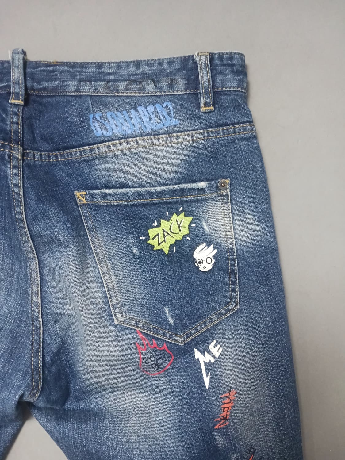 [36] 디스퀘어드2 멀티아트 페인팅 슬림진 청바지 상품이미지9