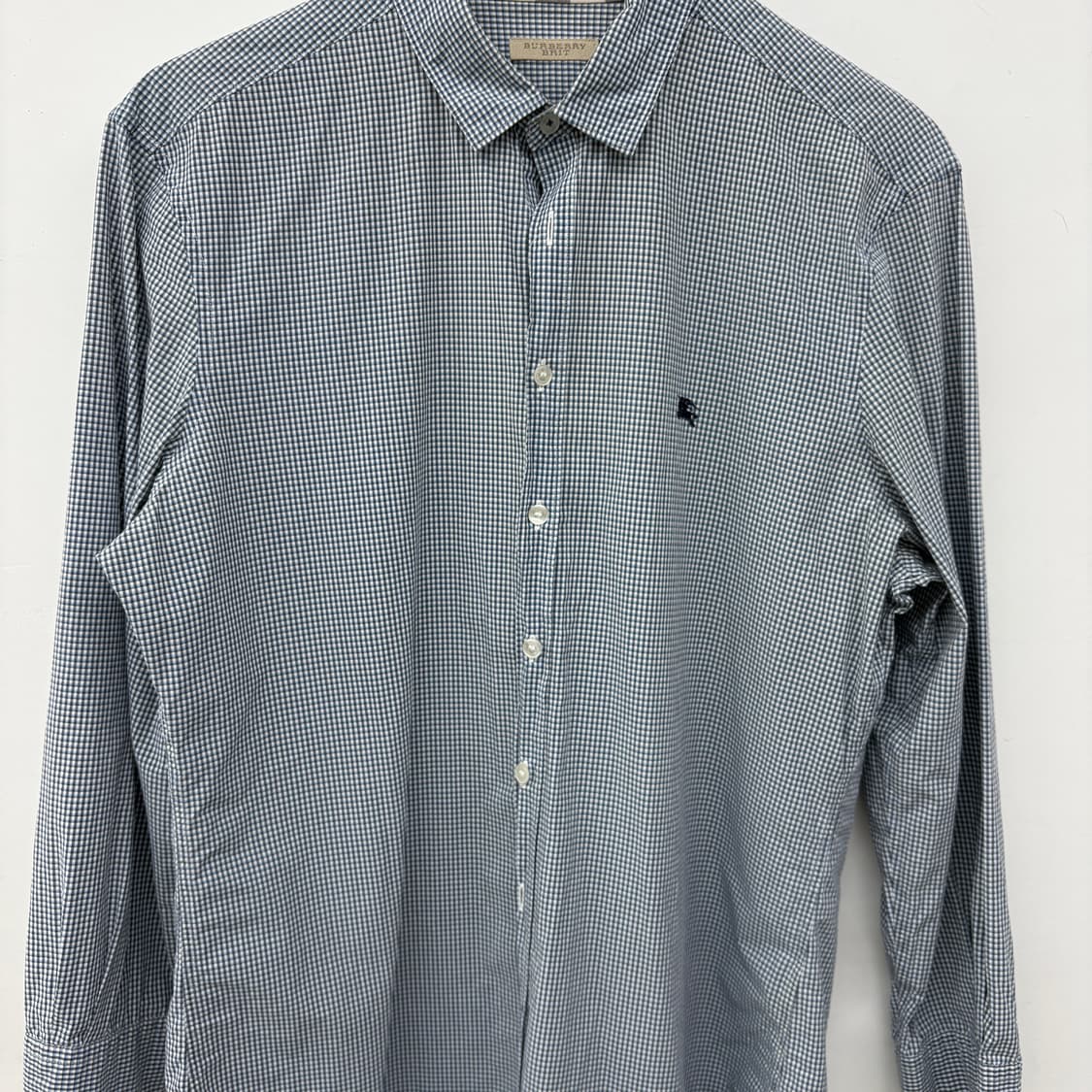 버버리 블루 라벨 체크 셔츠 남성 L 상품이미지2