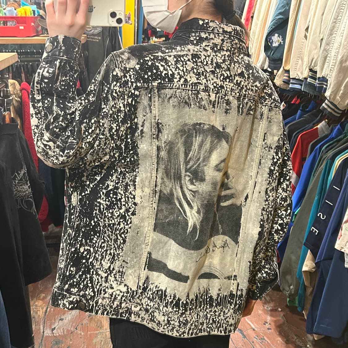 [HI]  아소스 데님 자켓 블랙&화이트 상품이미지5