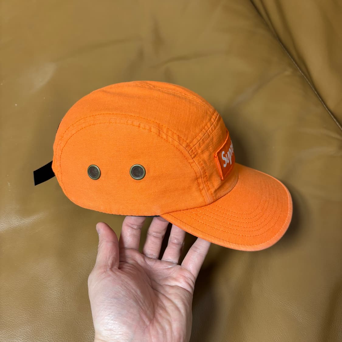 슈프림 캠프캡 모자 박스로고 24ss 밀리터리 오렌지 상품이미지3
