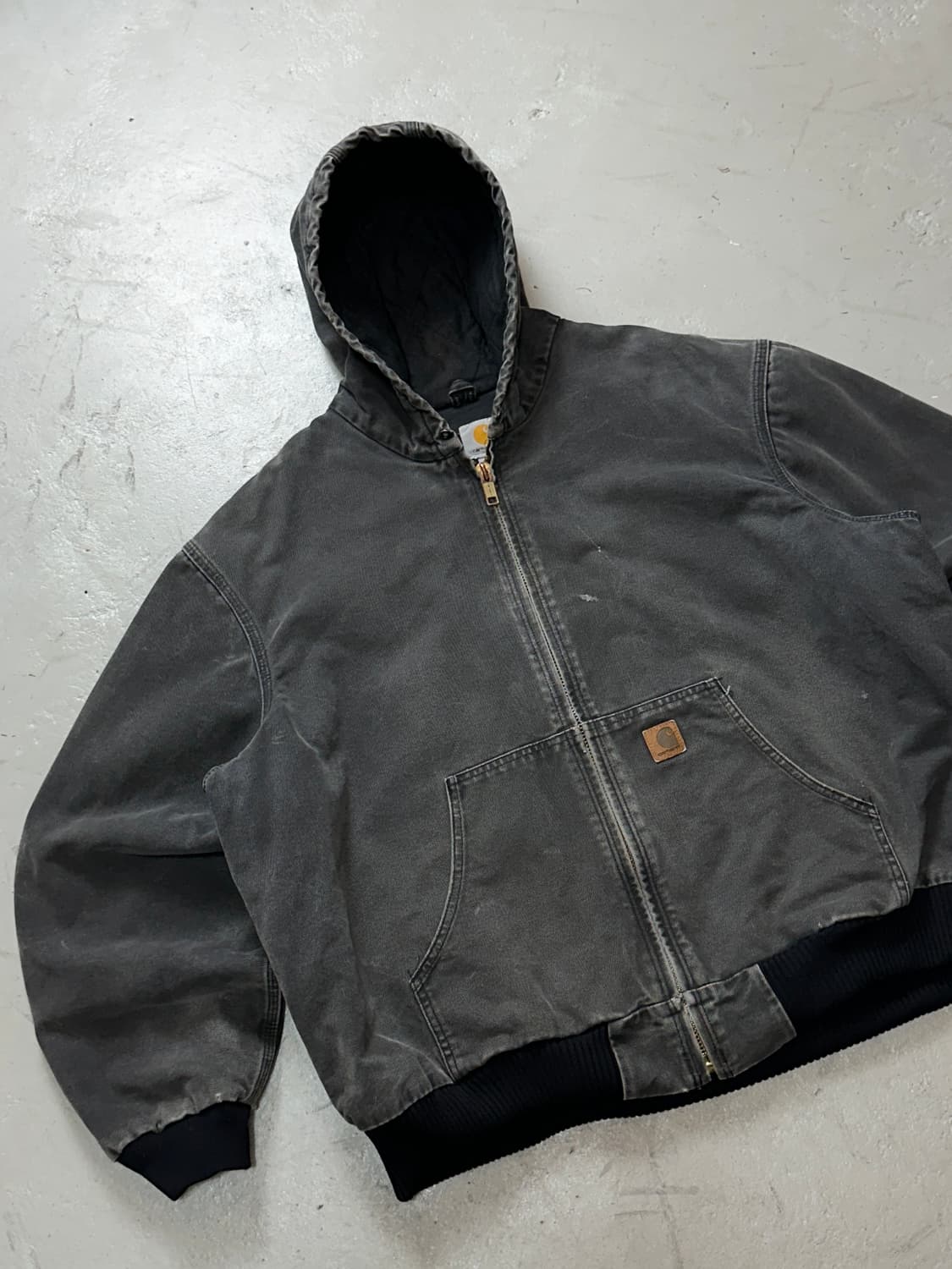 OG 칼하트 J130 BLK 액티브 자켓 칼하트 후드 자켓 상품이미지5