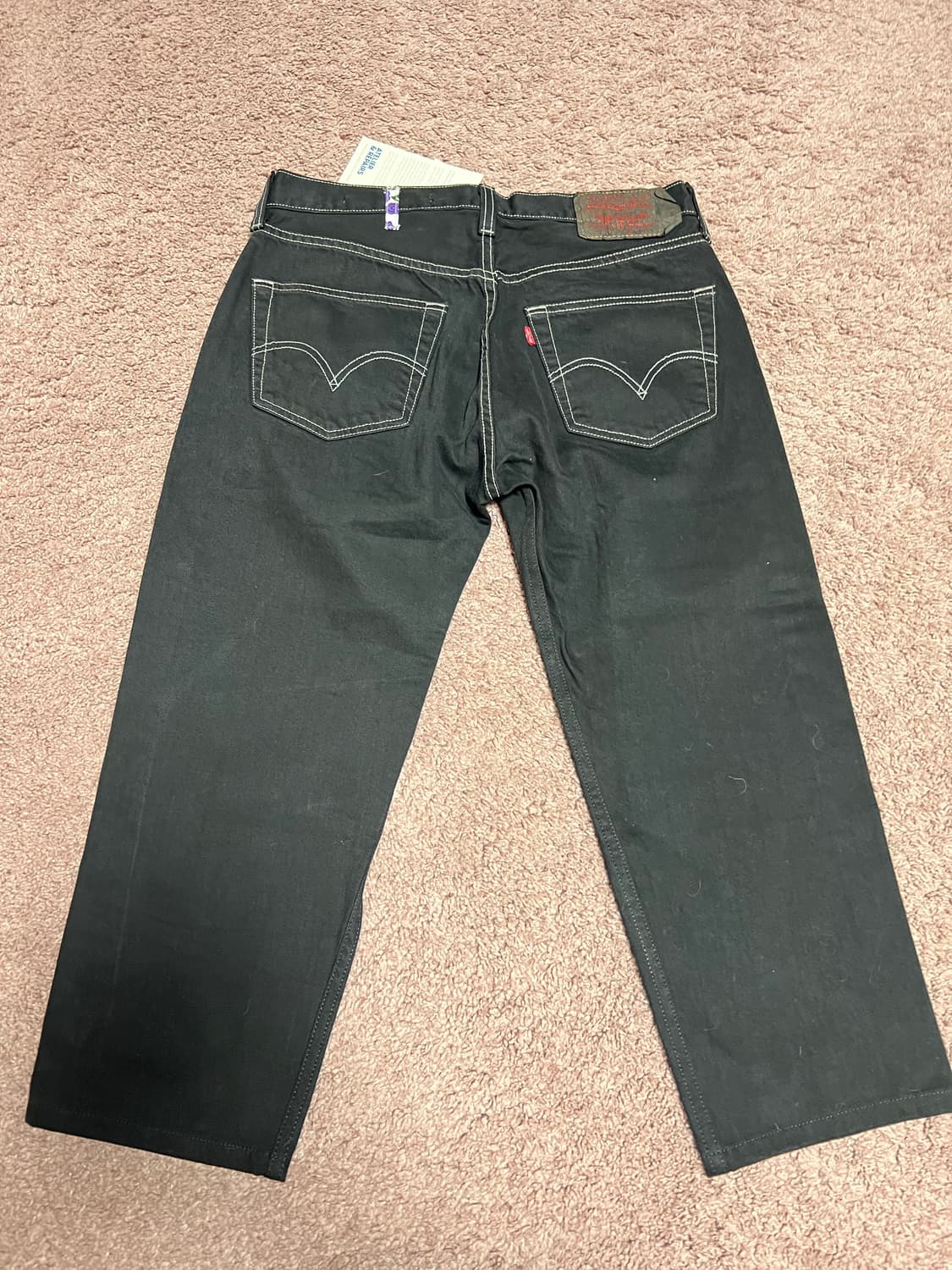 아뜰리에리페어 블랙 데님 팬츠 상품이미지7