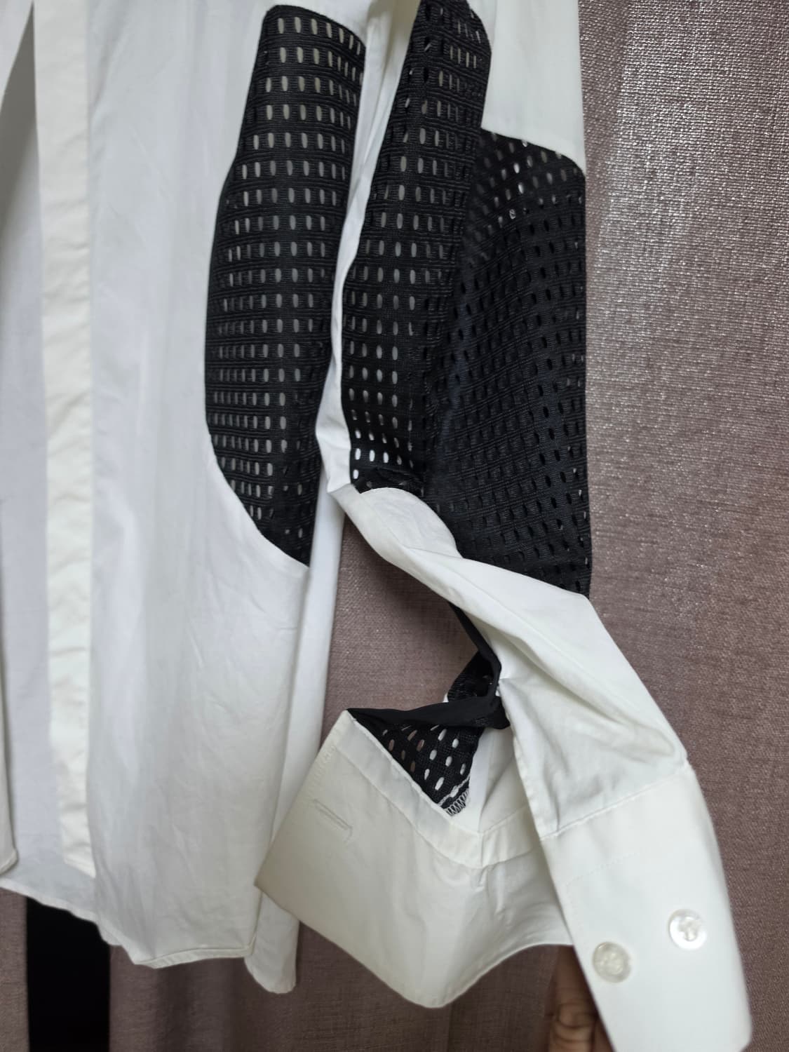 닐바렛화이트메쉬셔츠 15  3/4 상품이미지3