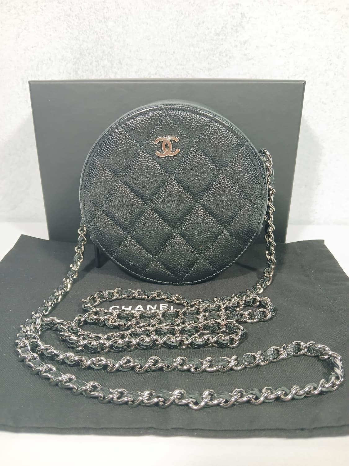 샤넬 동그리백 캐비어 은장 30번대 AP0245 상품이미지2