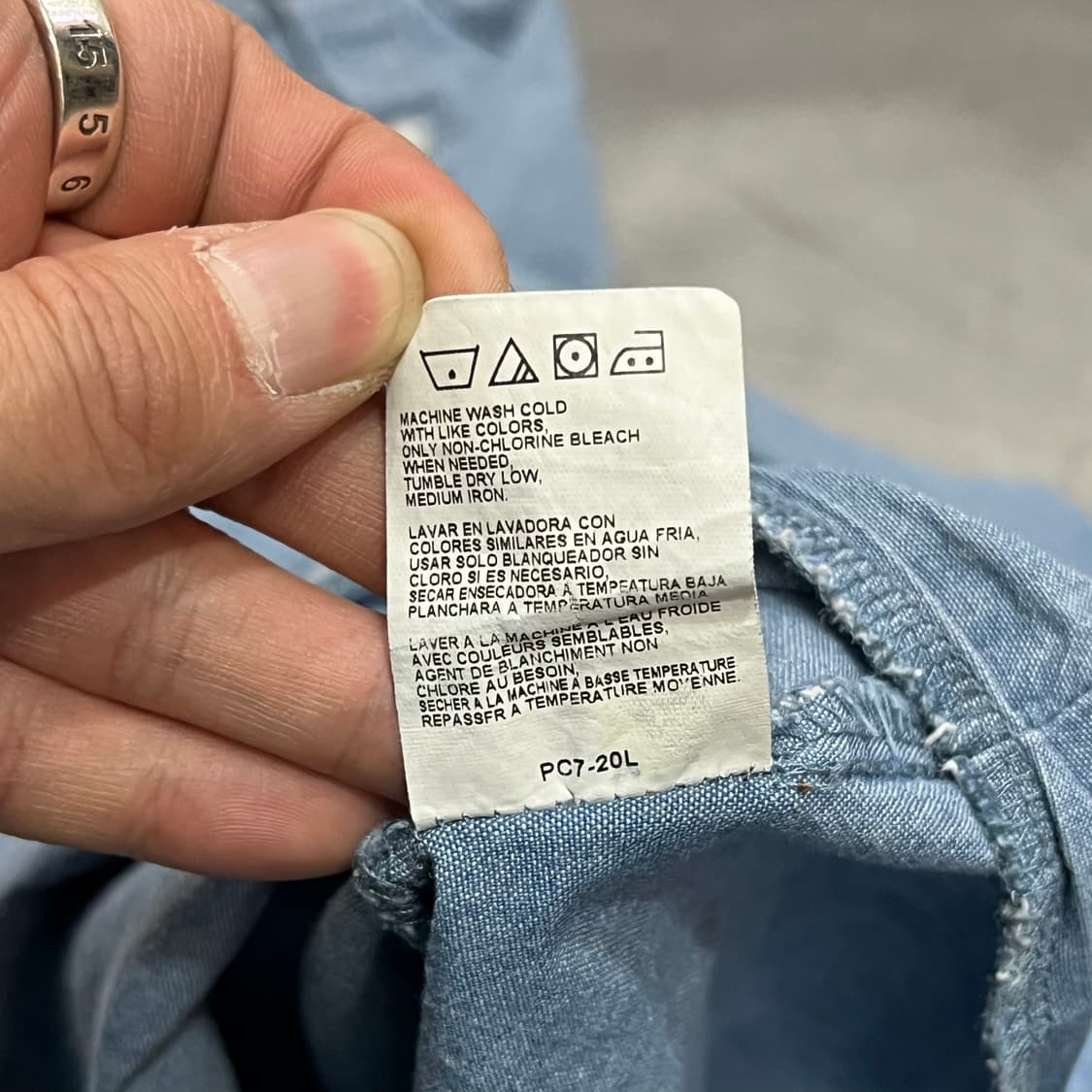  랭글러 자수 웨스턴 데님 셔츠 y14647 상품이미지9