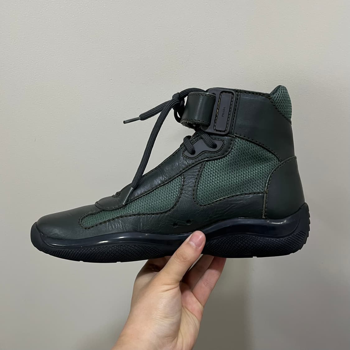 Prada America Cup High Top Sneakers 상품이미지3