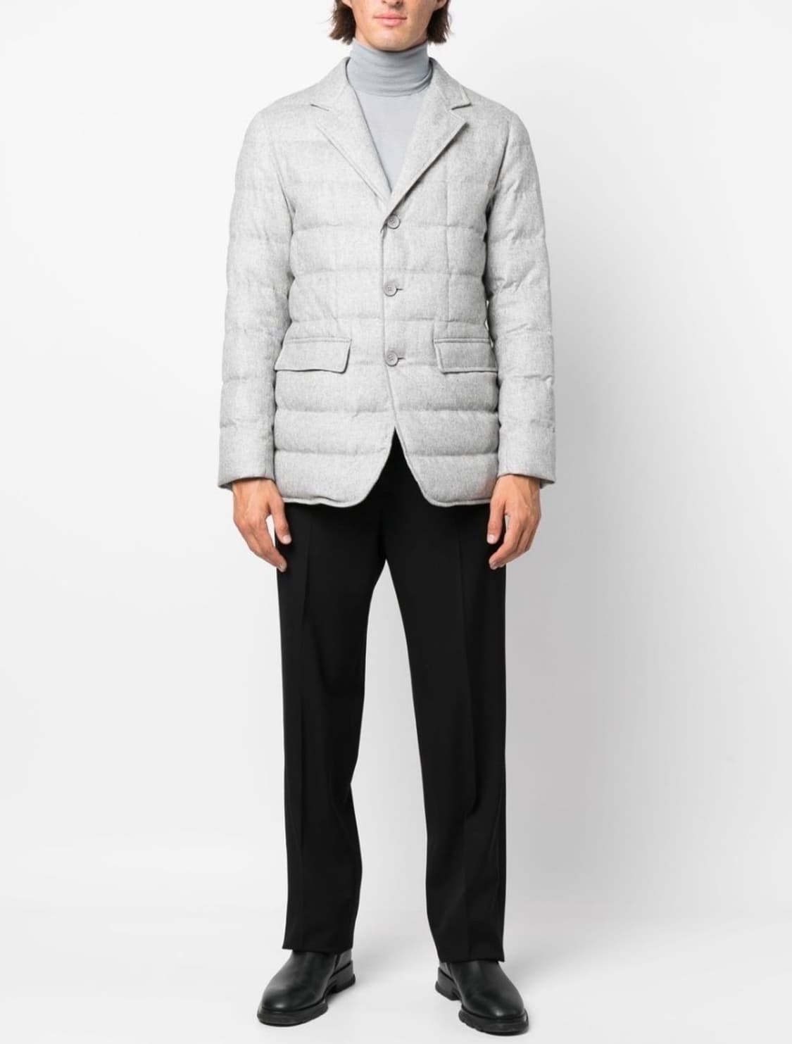 (A+/58) / 에르노 레이어드 구스다운 캐시미어 패딩 자켓 상품이미지8