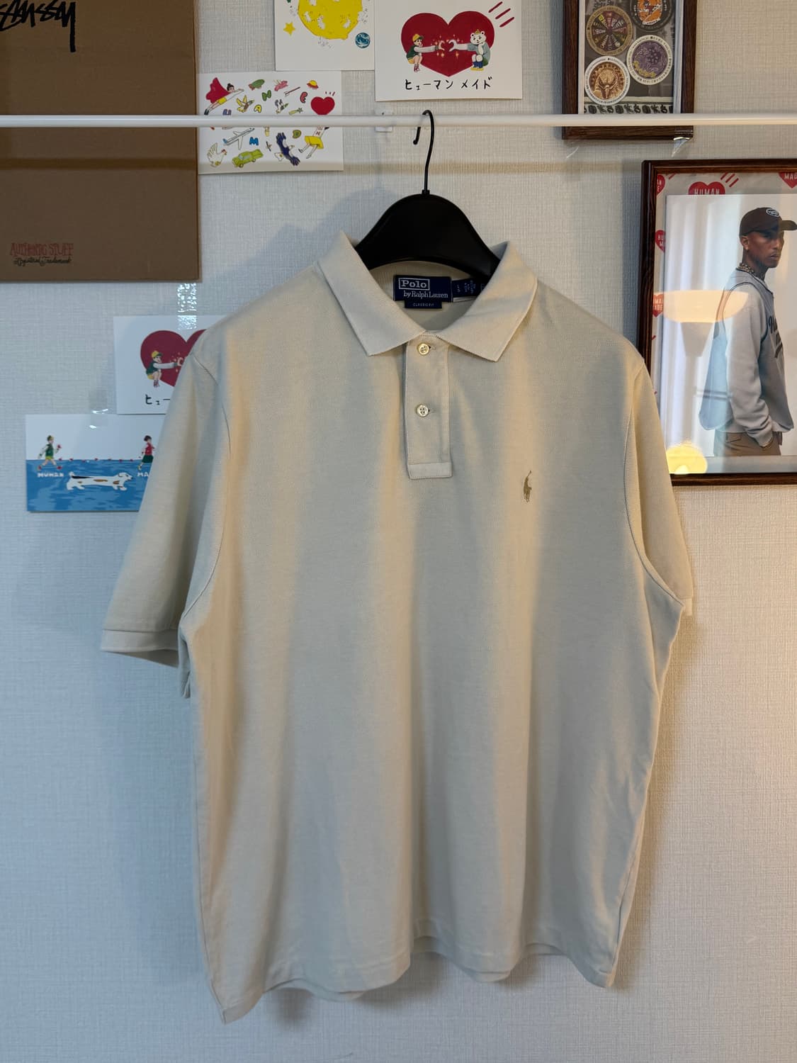 (L) 폴로 랄프로렌 포니 로고 반팔 카라티 PK 베이지 상품이미지1