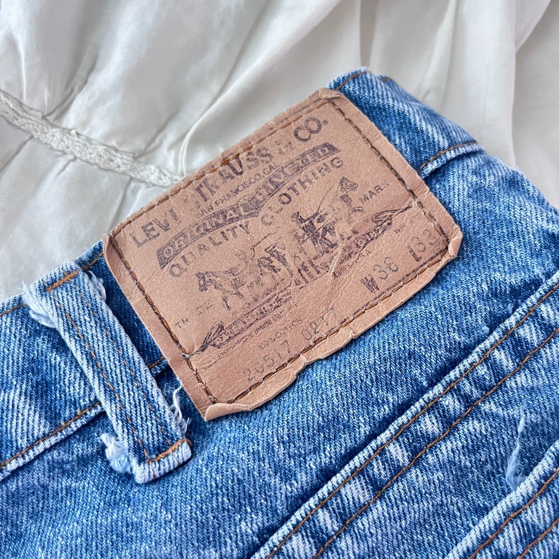 80s USA 리바이스 517 오렌지탭  36x33 상품이미지4