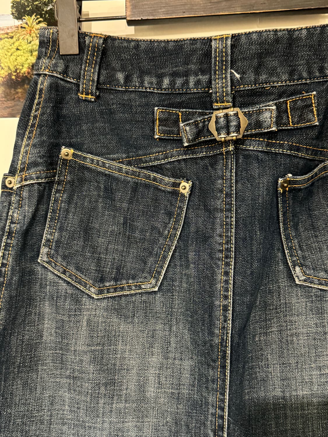 비조 데님 스커트 상품이미지6