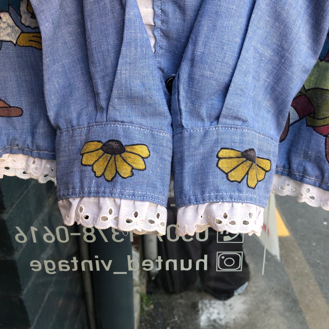 70s Sears chambray shirt-S 상품이미지7