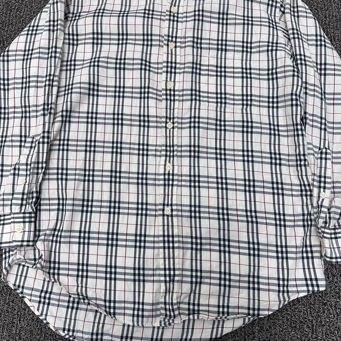 BURBERRY 버러리 정품 매장판 체크패턴 셔츠 L 상품이미지4