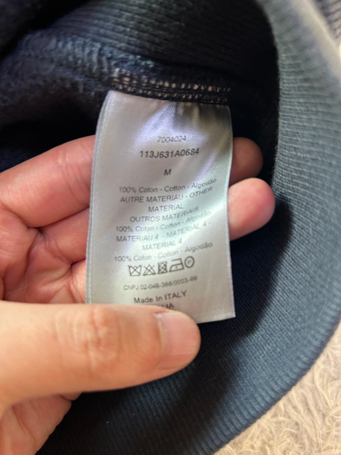 [새상품급, M] 디올 오블리크 테리 자카드 후드티 상품이미지4