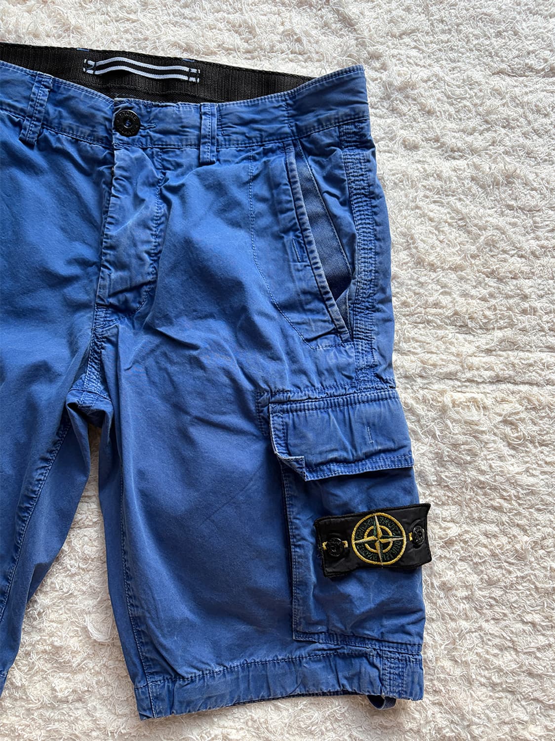 스톤아일랜드 카고 와펜 네이비 하프 팬츠 상품이미지3