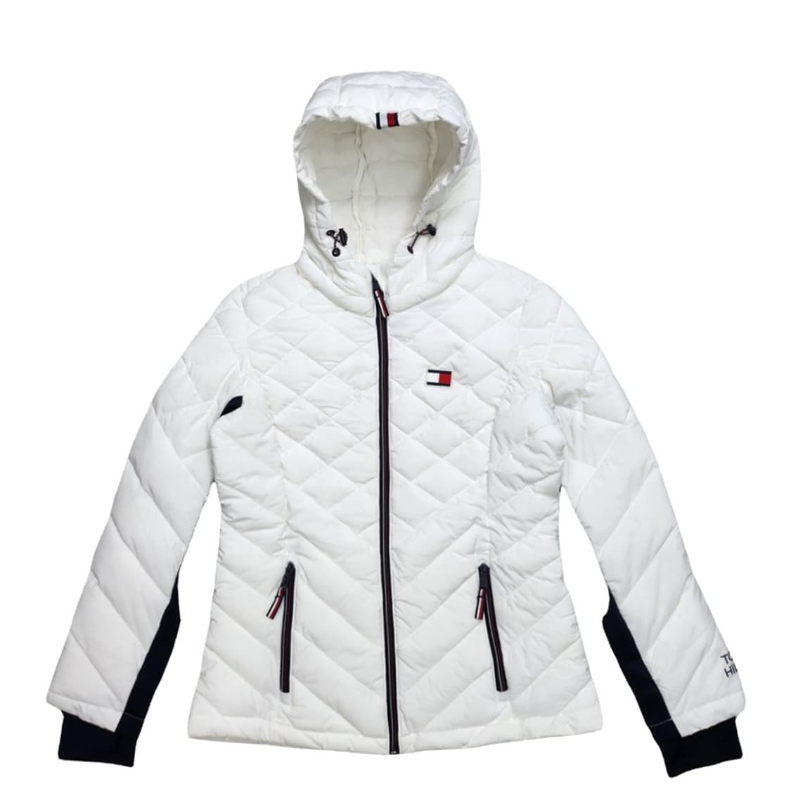 TOMMY HILFIGER 여성경량 패커블 후드패딩 점퍼 S 상품이미지1
