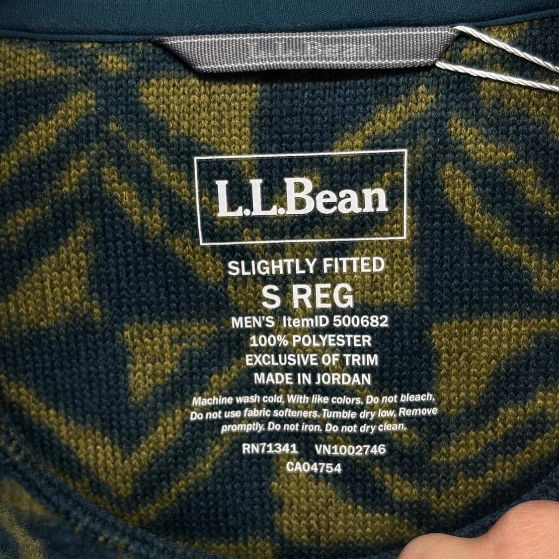 LL Bean 엘엘빈 패턴 스냅 플리스 상품이미지5