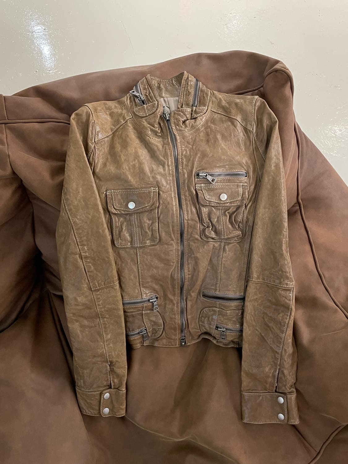 2000s Vintage lambskin 양가죽 레더자켓 상품이미지4