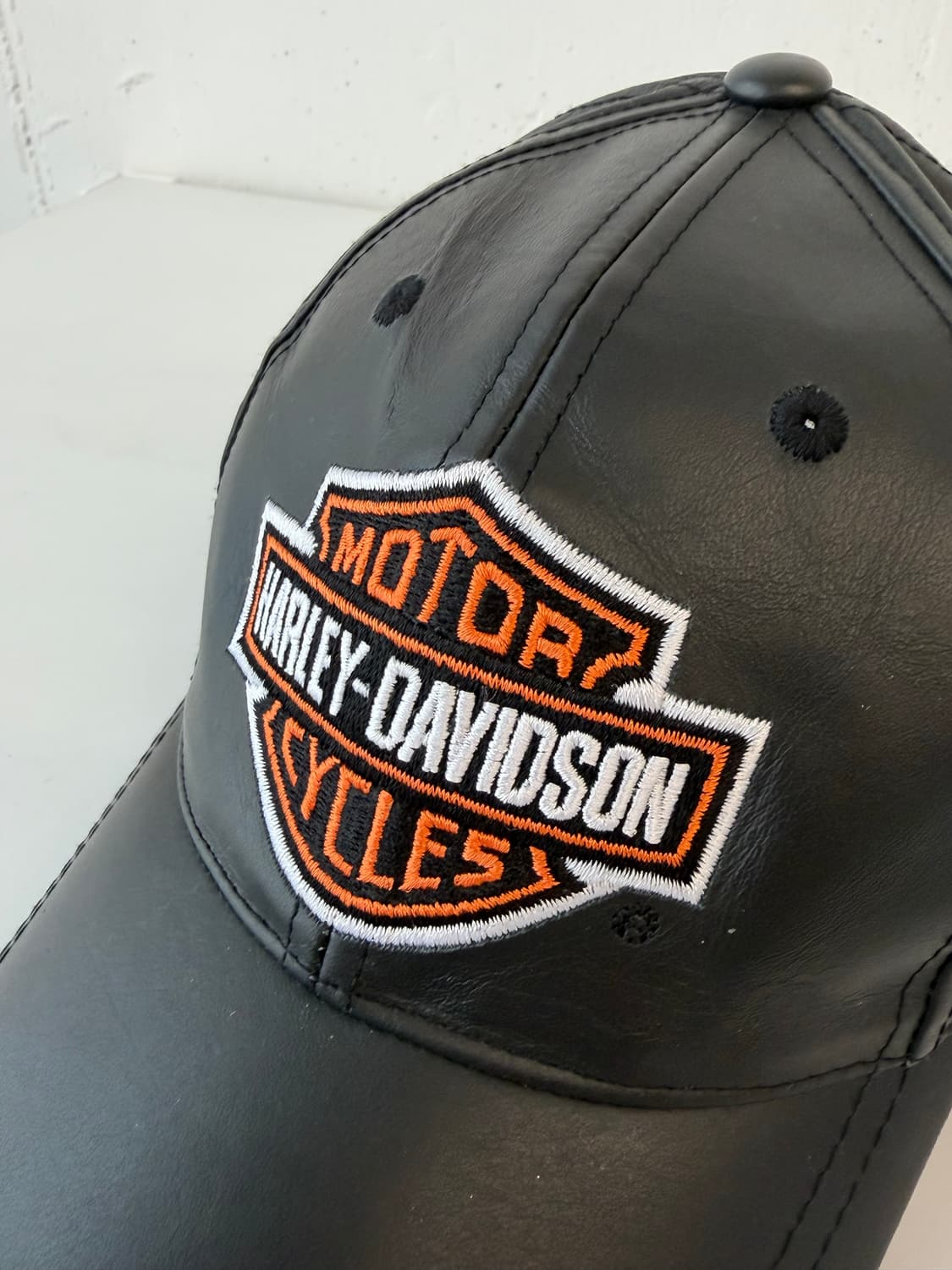 할리데이비슨 100% 소가죽 레더 볼캡 야구모자 상품이미지2